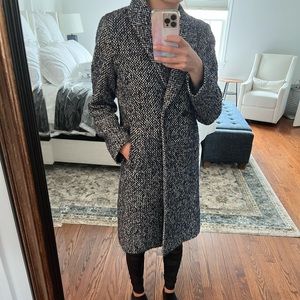 J Crew navy multi color Tweed Peacoat Size 2